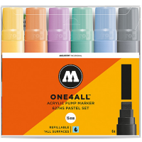 Набор акриловых маркеров Molotow ONE4ALL "Пастельный 1" 6 шт / 15 мм