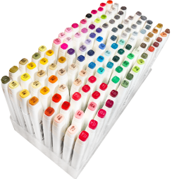 Набор маркеров Touch Brush PRO Set 120 цветов для рисования + Подставка