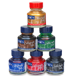 Набор туши для каллиграфии Winsor&Newton "Calligraphy Ink" 6 цветов, 30 мл