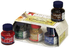 Набор туши для каллиграфии Winsor&Newton "Calligraphy Ink" 6 цветов, 30 мл