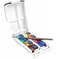 Акварель Cotman Winsor&Newton Mini Plus в наборе 8 цветов с кистями