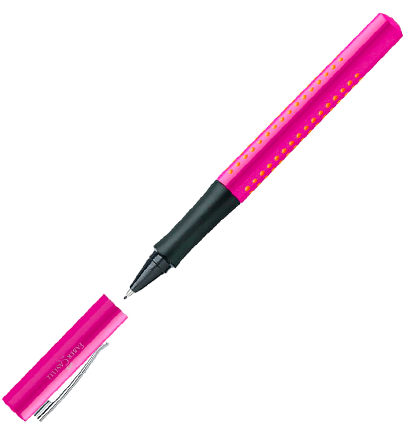 Ручка капиллярная Faber-Castell Grip 2010 розовый корпус, синие чернила