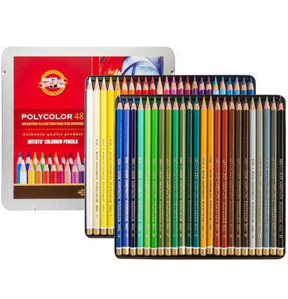 Карандаши цветные Polycolor Koh-I-Noor набор 48 цветов в пенале