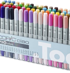 Набор маркеров COPIC CIAO 72 B с кистью в кейсе