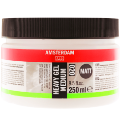 Гелевый медиум для акрила Amsterdam Heavy Gel Medium Matt 020 прочный матовый в банке 250 мл
