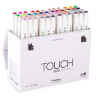 Чемодан - пенал для маркеров Touch Brush ShinHan Art белый на 48 штук с подставками купить в магазине маркеров для рисования Скетчинг ПРО с доставкой по РФ и СНГ