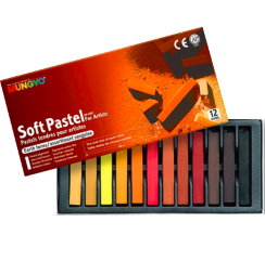 Пастель Mungyo Artists Soft Pastel сухая квадратная 12 цветов (оттенки земли)