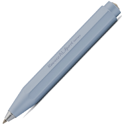 Ручка шариковая Kaweco AL Sport Light Blue 1 мм алюминий в футляре голубая