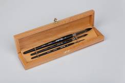 Набор кистей для рисования Roubloff №5 белка круглые 3 штуки в шкатулке