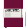 Записная книжка Leuchtturm «Master Slim» А4+ в линейку винный 123 стр.