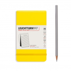 Блокнот Leuchtturm «Reporter Notepad Pocket» A6 в линейку лимонный 188 стр.
