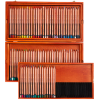 Цветные карандаши Derwent Lightfast на масляной основе в наборе 100 цветов, шкатулка