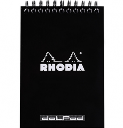 Блокнот в клетку Rhodia Classic мягкая обложка черный А4 / 80 листов / 80 гм