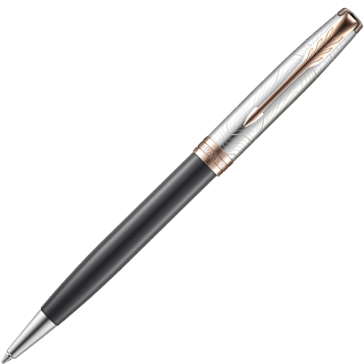 Ручка шариковая Parker Sonnet Special Edition Grey PGT 1 мм черные чернила, подарочная упаковка