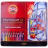 Карандаши цветные Polycolor Koh-I-Noor набор 24 цвета в пенале купить в художественном магазине Скетчинг Про с доставкой
