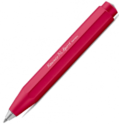 Ручка шариковая Kaweco AL Sport Deep Red 1 мм алюминий в футляре красная