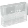 Пенал-кейс для маркеров Touch Brush ShinHan Art белый на 36 штук прозрачный купить в художественном магазине Скетчинг ПРО с доставкой по РФ и СНГ