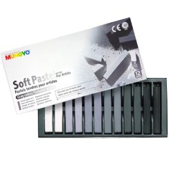 Пастель Mungyo Artists Soft Pastel сухая квадратная 12 цветов (серые)