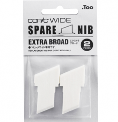 Набор перьев для маркеров Copic Wide Extra Broad скошенное широкое 2 штуки
