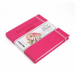 Скетчбук для маркеров и графики Bristol Touch Малевичъ малиновый 14х14 см / 40 листов / 180 гм