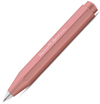 Ручка шариковая Kaweco AL Sport Rose Gold 1 мм алюминий в футляре розовая