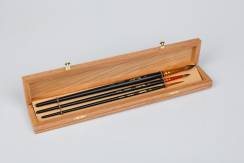 Набор кистей для рисования Roubloff №8 колонок круглые 3 штуки в шкатулке