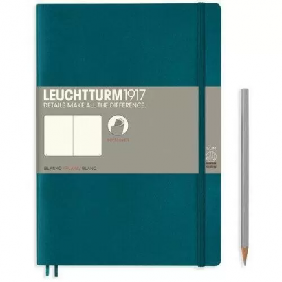 Записная книжка Leuchtturm «Composition» В5 нелинованная тихоокеанский зеленый 123 стр.