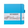 Скетчбук Sketchmarker синий карибский с твердой обложкой квадратный 12х12 см / 80 листов / 140 гм