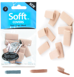 Набор прямоугольных насадок для пастельного мастихина Soft Covers №2 PanPastel 10 штук