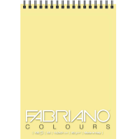Блокнот с желтой бумагой Fabriano Colours на пружине для зарисовок А5 / 100 листов / 80 гм