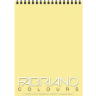 Блокнот с желтой бумагой Fabriano Colours на пружине для зарисовок А5 / 100 листов / 80 гм купить в художественном магазине Скетчинг ПРО с доставкой по РФ и СНГ