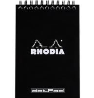 Блокнот в точку Rhodia Classic мягкая обложка черный А4 / 80 листов / 80 гм