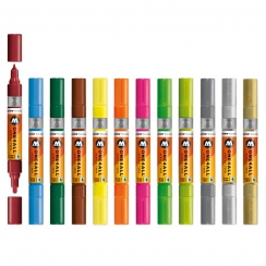 Набор акриловых маркеров Molotow ONE4ALL Twin "Основной 2" 12 шт