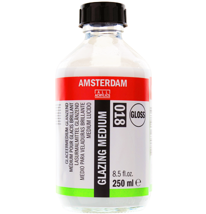 Гелевый медиум для акрила Amsterdam Glazing Medium Gloss 018 глянцевый лессировочный во флаконе 250 мл