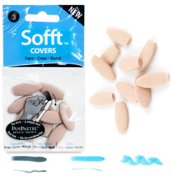 Набор овальных насадок для пастельного мастихина Soft Covers №3 PanPastel 10 штук