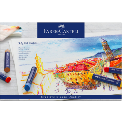 Пастель масляная Faber-Castell Oil Pastels художественная 36 цветов в картонной упаковке