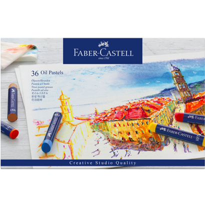 Пастель масляная Faber-Castell Oil Pastels художественная 36 цветов в картонной упаковке