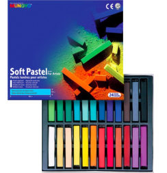 Пастель Mungyo Artists Soft Pastel сухая квадратная 24 цвета