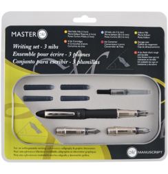 Набор для каллиграфии Manuscript Master Writing 3 с аксессуарами в пенале блистер
