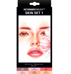 Набор 6 маркеров Sketchmarker Brush Pro "Телесные тона"