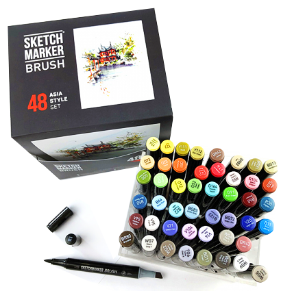 Nabor Markerov Sketchmarker Brush Sketchmarker Brash Asia Style Aziatskij Stil 48 Cvetov V Kejse Kupit V Magazine Sketching Pro Po Cene 16 010 Rub Маркеры и фломастеры → маркеры по цветам → серия sketchmarker brush. nabor markerov sketchmarker brush sketchmarker brash asia style aziatskij stil 48 cvetov v kejse