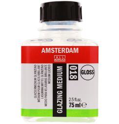 Гелевый медиум для акрила Amsterdam Glazing Medium Gloss 018 глянцевый лессировочный во флаконе 75 мл