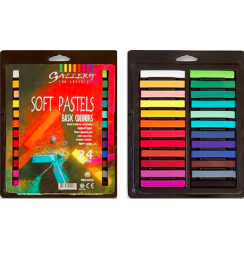 Пастель Mungyo Artists Soft Pastel сухая квадратная 24 цвета в блистере