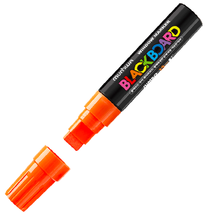 Маркер меловой Blackboard Jumbo Marker для любых поверхностей оранжевый 15 мм