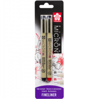 Набор капиллярных ручек Sakura Pigma Micron 0.45 мм 2 штуки красная и черная