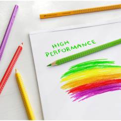 Цветные карандаши Faber-Castell Colour Grip 12 цветов набор в коробке, водорастворимые