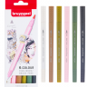 Набор брашпенов с линером Bruynzeel Fineliner / Brush Pens 6 цветов "Токио" купить в магазине маркеров Скетчинг Про с доставкой по всему миру
