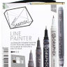 Набор капиллярных ручек Derwent Graphik Line Painter 5 цветов №4 купить в фирменном художественном магазине Скетчинг ПРО с доставкой по РФ и СНГ