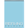Блокнот с голубой бумагой Fabriano Colours на пружине для зарисовок А5 / 100 листов / 80 гм купить в художественном магазине Скетчинг ПРО с доставкой по РФ и СНГ