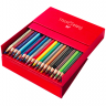 Набор цветных карандашей Faber Castell Colour Grip 36 цветов в пенале купить в магазине Скетчинг Про с доставкой по всему миру